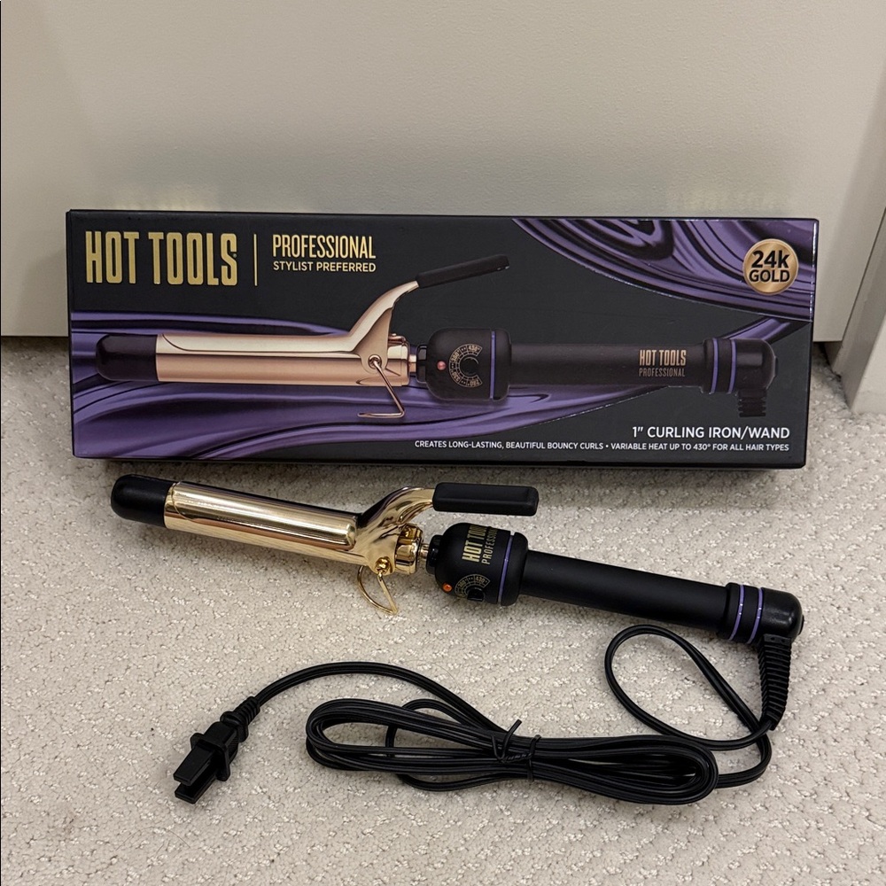 Hot Tools 24K Gold Curling Iron 1”